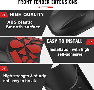 CHIFUN Front Fender Mudguard Extender Wheel Cover Splash Guard Extension Replacement for Yamaha MT-09 MT09 2021-2024 MT10 FZ10 YZF R6 R1 TRACER 9 GT XSR900 XSR900GP Motorcycle Dust Guards Accessories