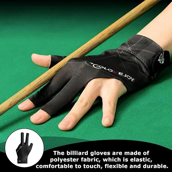 Gants de billard, gants de billard, gants de billard, gants de billard, gants de billard professionnels, gants de piscine réglables, gants de billard respirants pour jeux de carom, snooker, jeux de - 4