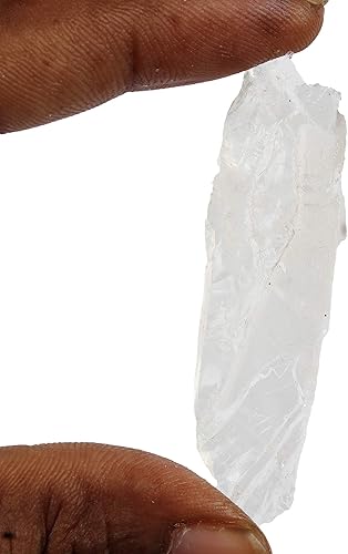 Miniatura 2 de Gemhub - Piedra preciosa translúcida transparente de cuarzo blanco de 51,50 quilates para tumbl, guijarros y lapidarios