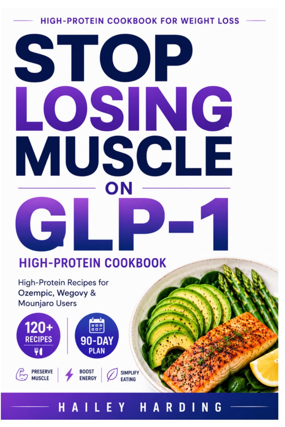 Stop Losing Muscle on GLP-1: The High-Protein Cookbook for Weight Loss with Easy Low-Carb Meals to Preserve Lean Muscle, Boost Energy, Reduce Cravings ... Eating on Ozempic, Wegovy, and Mounjaro