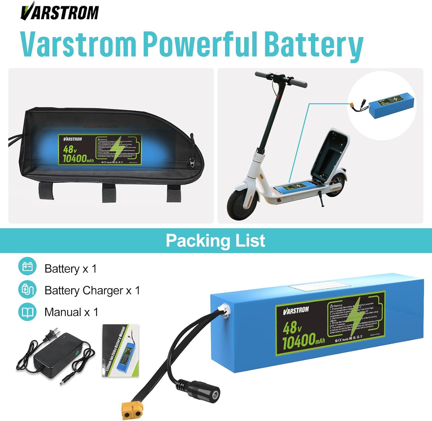 Varstrom Battery Packing List