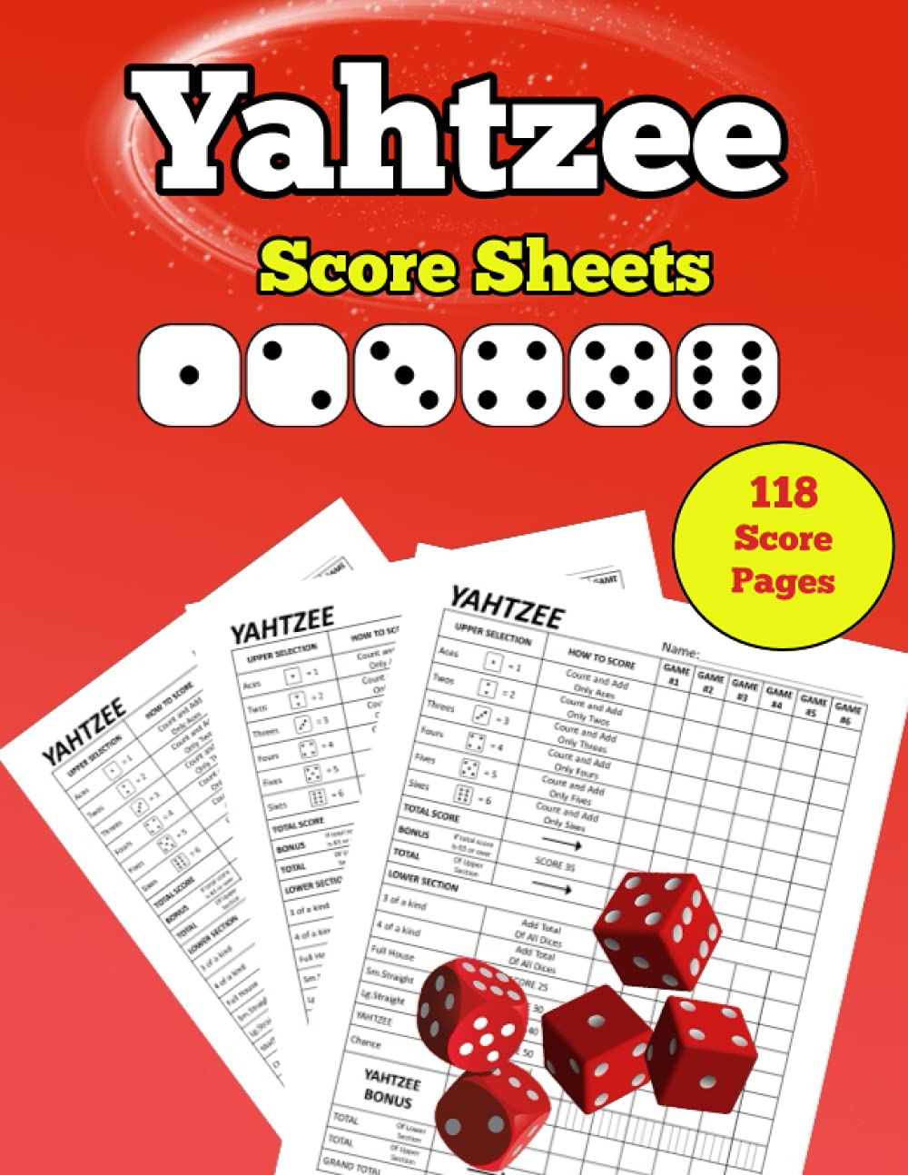 Buy Yahtzee Score Sheets Yahtzee Score Cards Yahtzee Score Pads