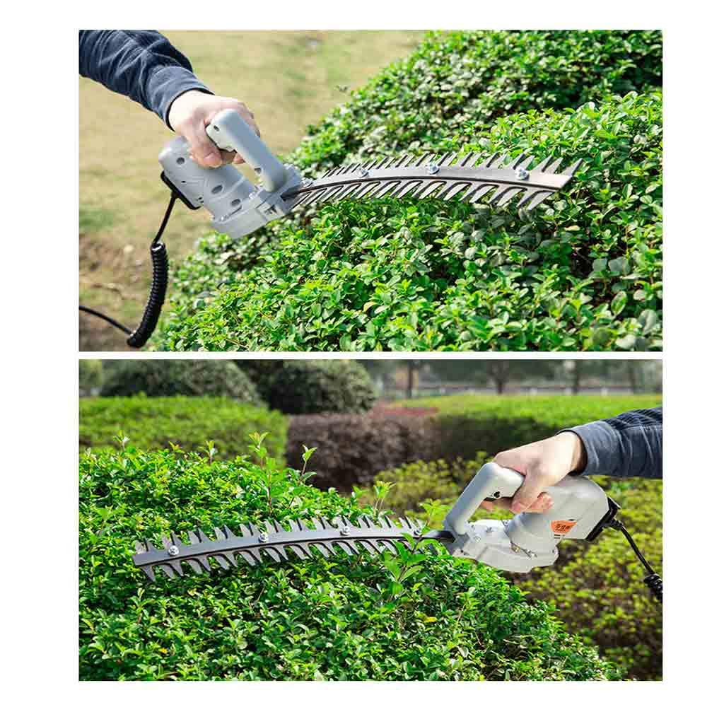 Cortasetos con batería de iones de litio de 24 V, longitud de la hoja de 420 mm, cortasetos pequeño con carga Garden Greening (recto de alta potencia + batería de litio de 20 A) (recto de alta potenc