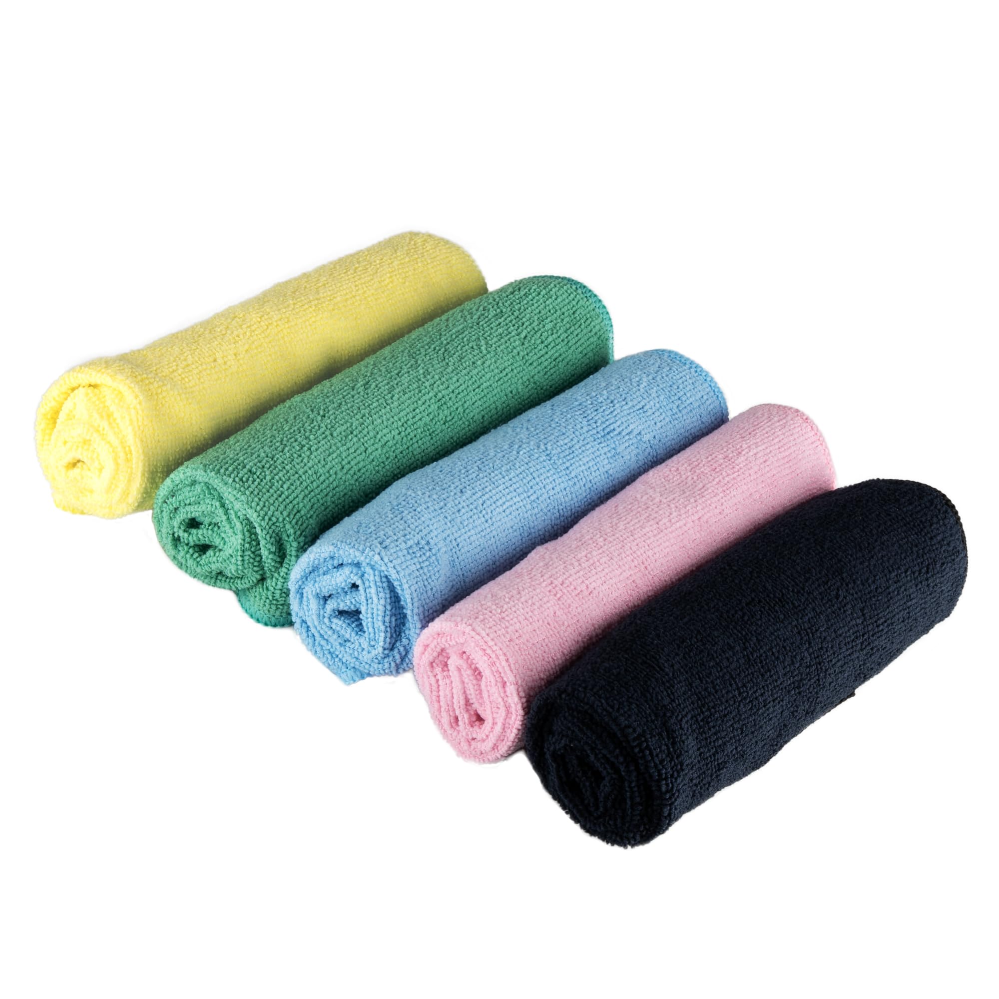ENA Mikrofasertuch Grün (10x20 Stück, 40x40cm) | Mikrofaser Putztücher für den Haushalt | Waschlappen Microfaser Waschbar | Microfaser Putztuch für Auto Küche Bad