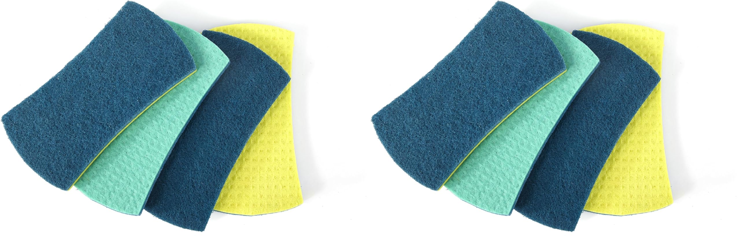 Full Circle Stretch Counter Scrubbers, Set of 4 (Pack of 2)