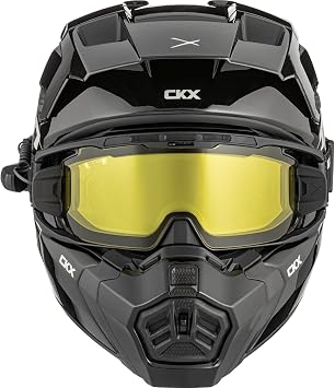 Solid CKX Titan AMS Helmet with Apex Goggle by CKX