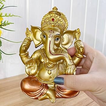 Amazon.co.jp: ヒンズー教神ガネーシャ神像 - インドの象の
