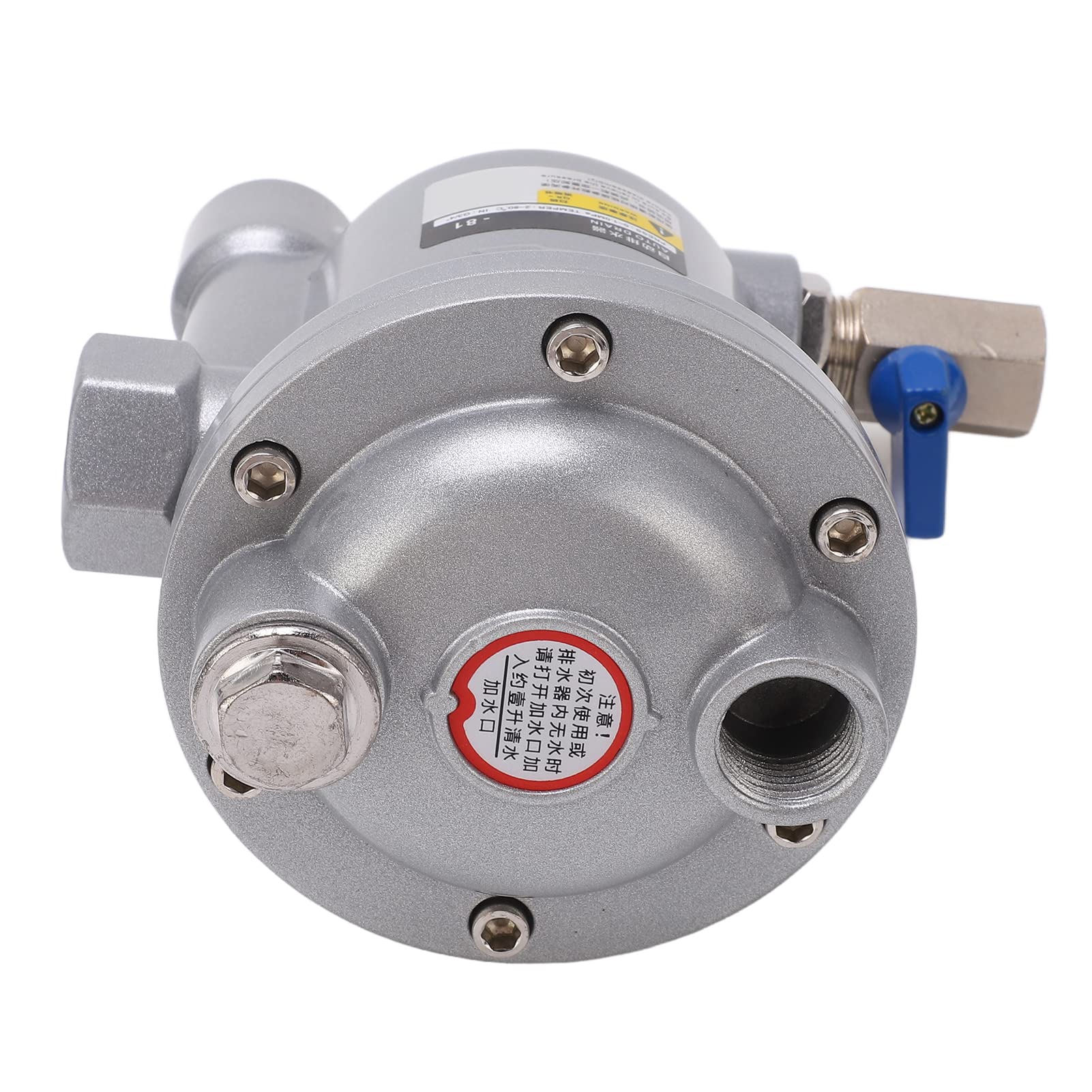 Escurridor de agua para tanque de aire 80 Diseño flotante con interfaz G 1/2 pulg. y bola flotante de acero inoxidable - Válvula de drenaje automática con carcasa de aleación de (ADTV-81 G3/4")