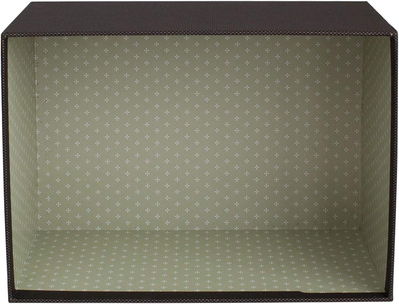 Emartbuy Rigid Luxury Rectangle Shaped Presentation Gift Box, 29.5 cm x 22.5 cm x 13 cm, Textured Dark Brown Box with Lid - Image 4