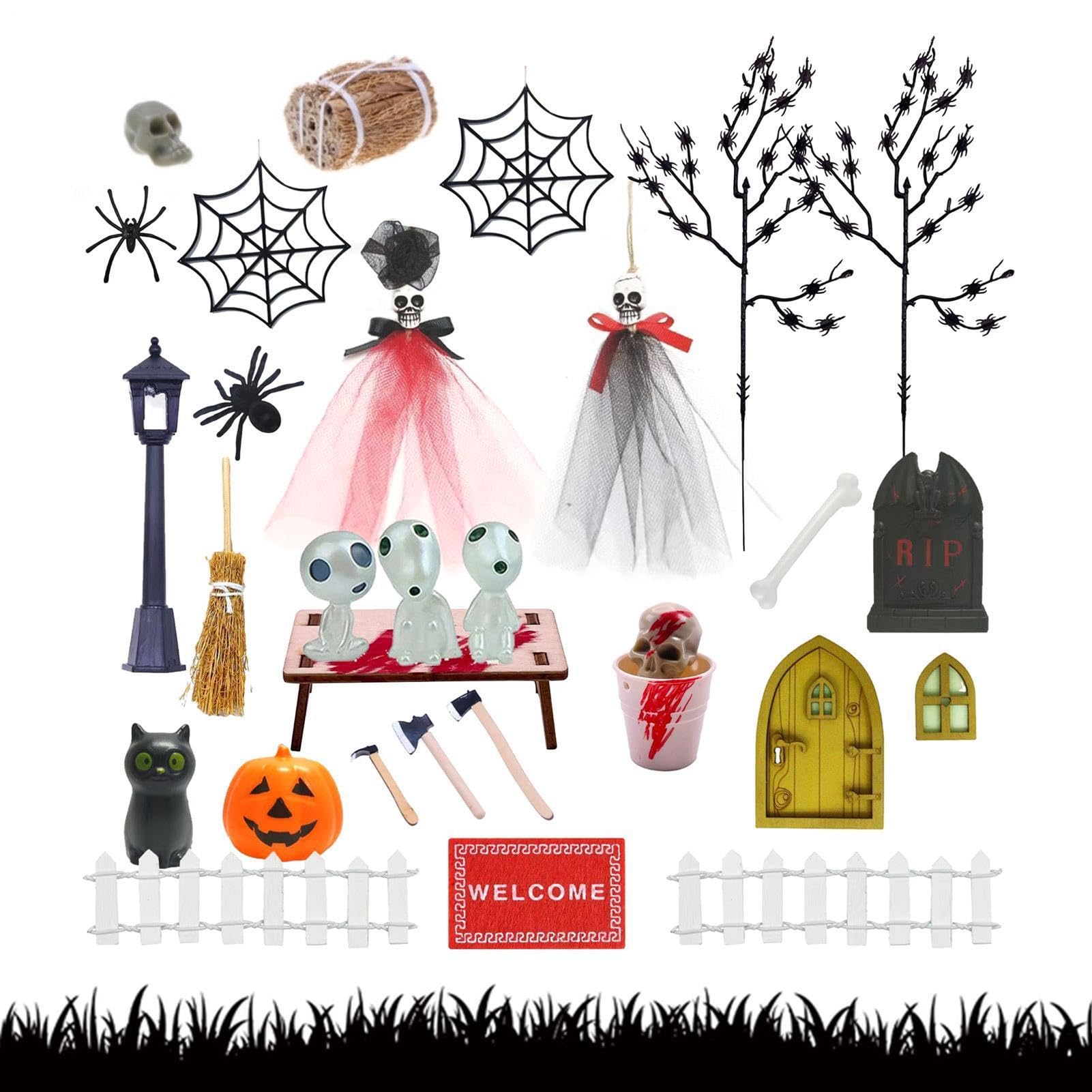 Mini Figurine Di Halloween Mini Figurine Luminose Fosforescenti Brillano al