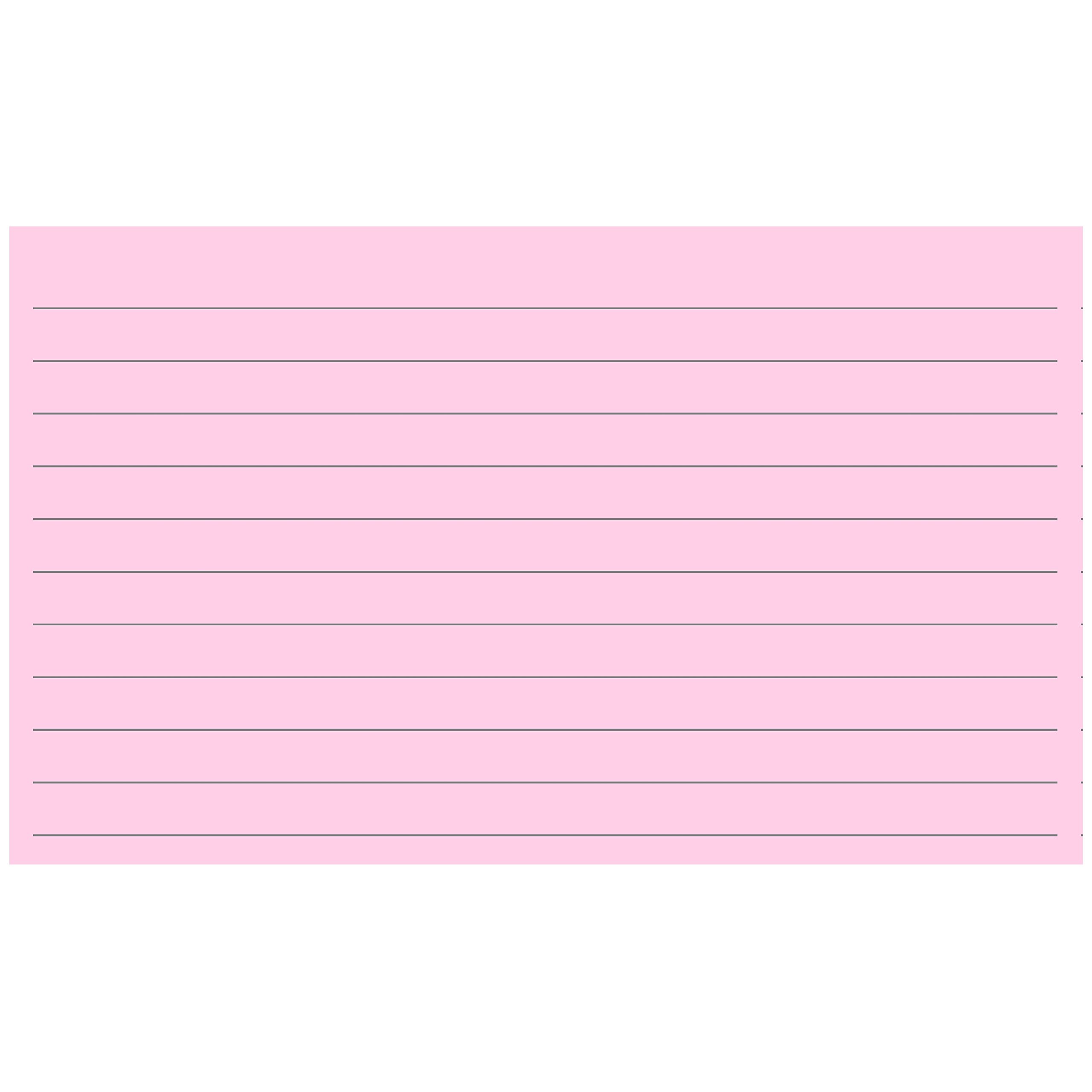 Pink Index Card