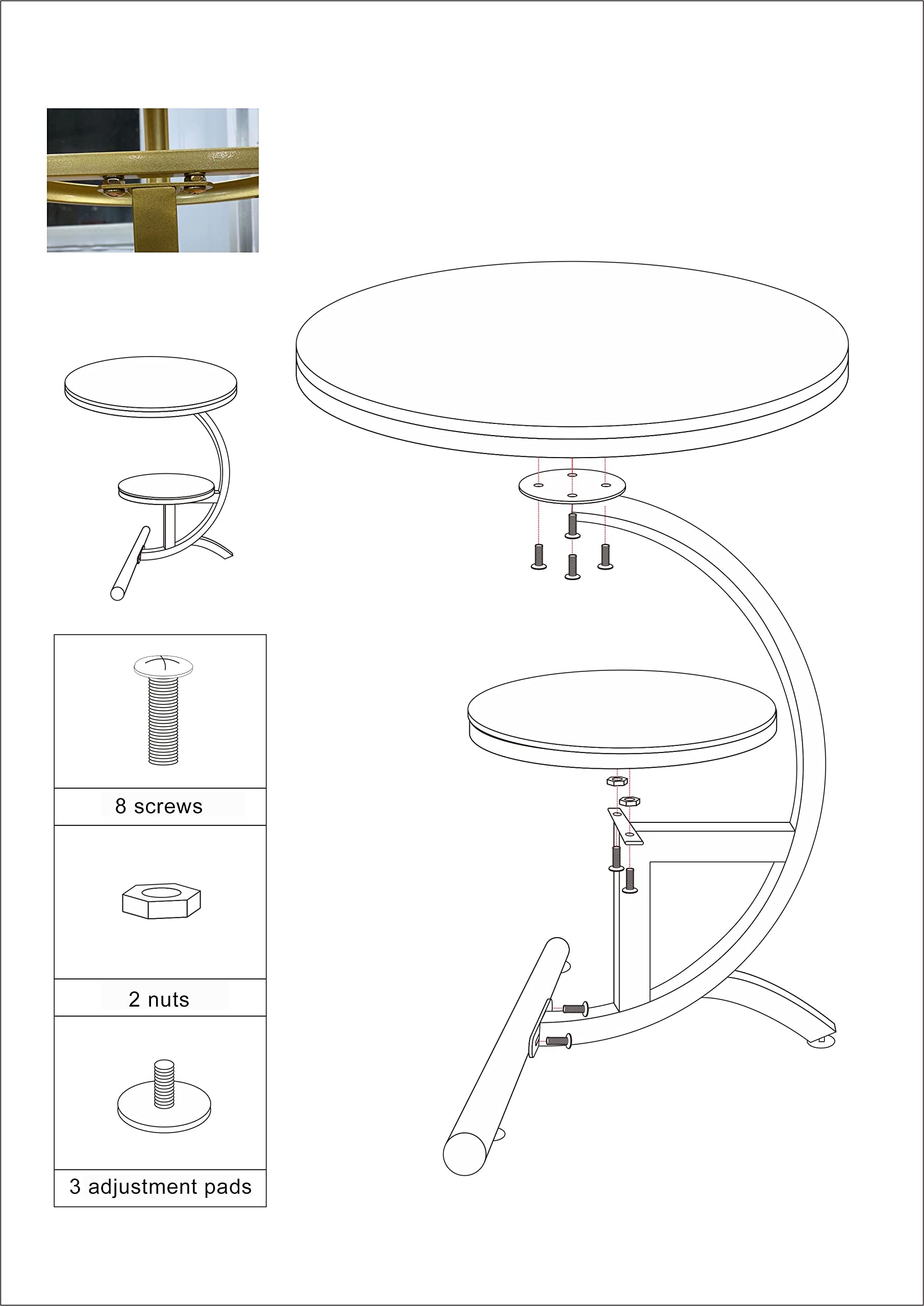 Buy QLJJSD Luxury Marble Sofa Side Table Corner Table Living Room Sofa