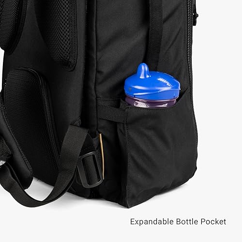 Miniatura 6 de Tactical Baby Gear Daypack - Mochila táctica para pañales para papás, compatible con MOLLE, cambiador integrado, correas para cochecito (negro 4.