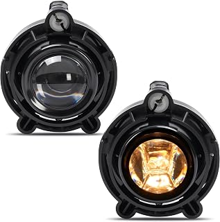 ALMULOO Fog Lights W/Bulbs Compatible with 2003-2018 Impala Equinox Malibu