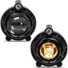 ALMULOO Fog Lights W/Bulbs Compatible with 2006-2013 Chevy Chevrolet Impala All Models & 2014-2016 Impala Limited Front Bumper Fog Lamps Left Right Side Replacement for GM2593157 10335108