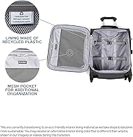 Vista 221 de Travelpro Maxlite 5 - Juego de 2 piezas de equipaje de mano de tela, expandibles con 4 ruedas giratorias, bolso blando para debajo del asiento, Negro