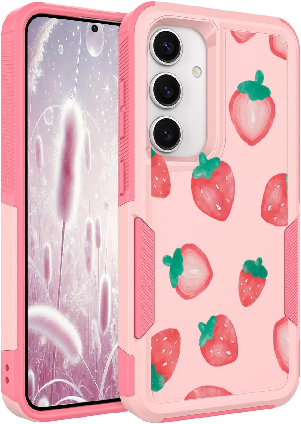 for Samsung Galaxy S24/S25 Case: (Strawberry)