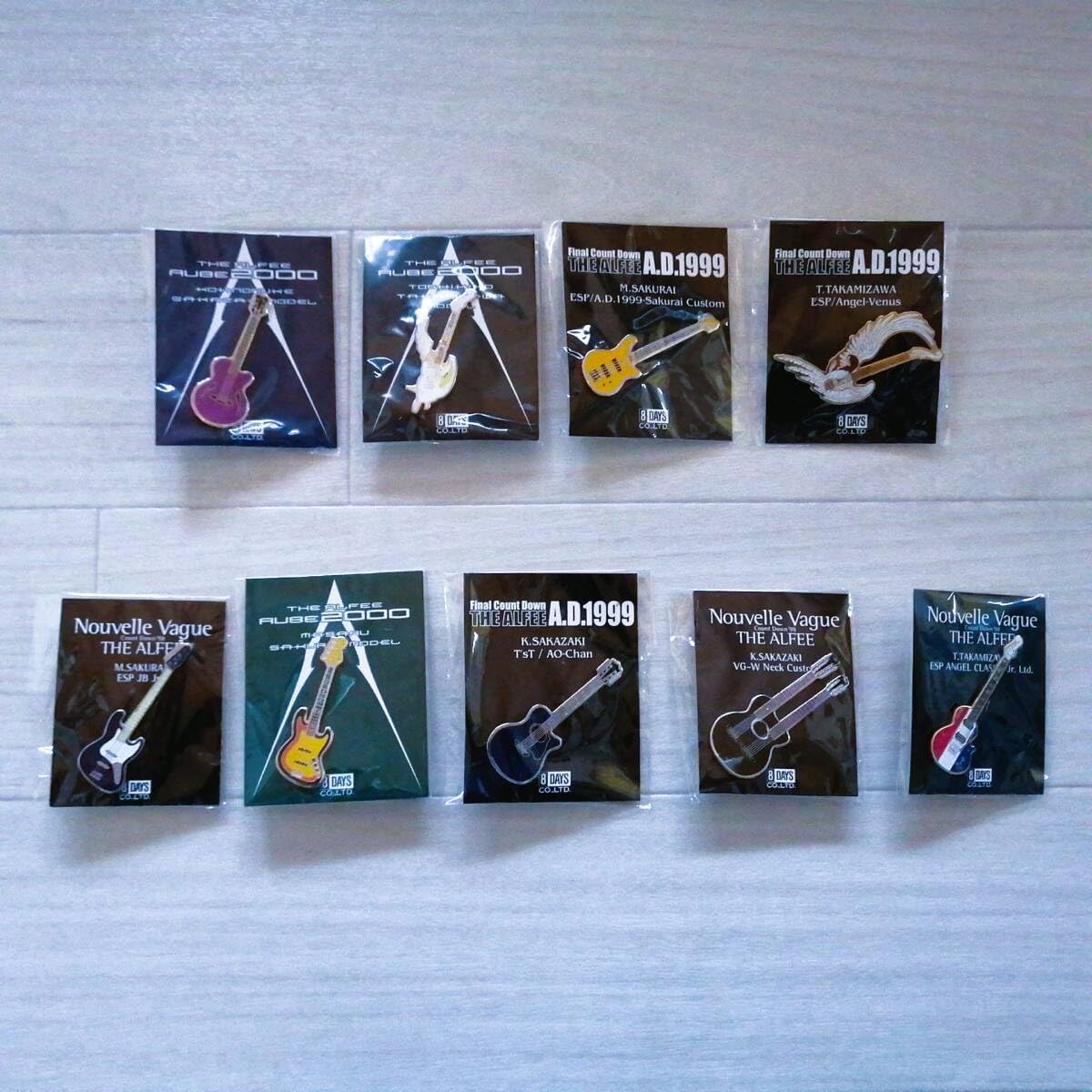 THE ALFEE 高見沢 ギター ピンバッジ セット THE ALFEE 高見沢 ギター ピンバッジ セット THE ALFEE 高見沢