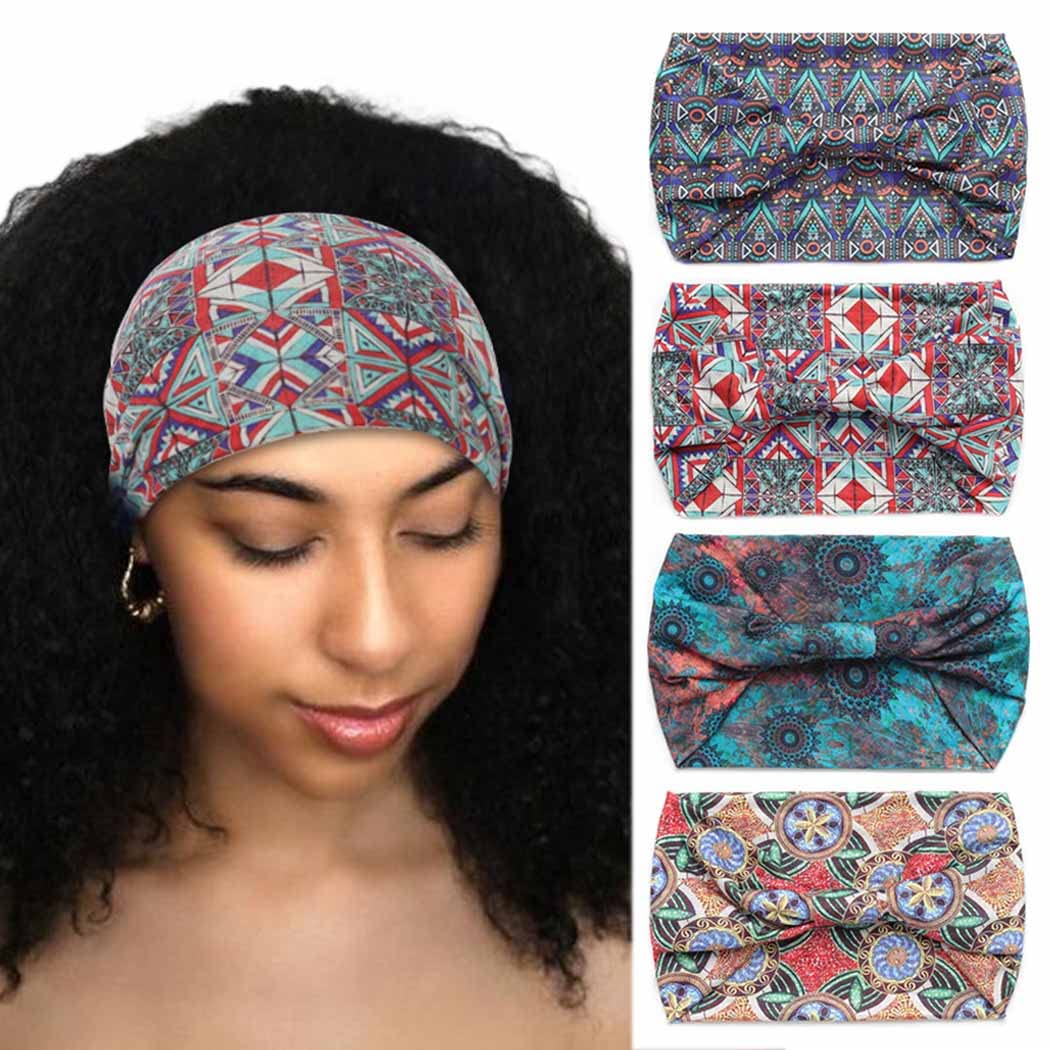 Woeoe African Headbands Knotted Hairbands Yoga Sport Head