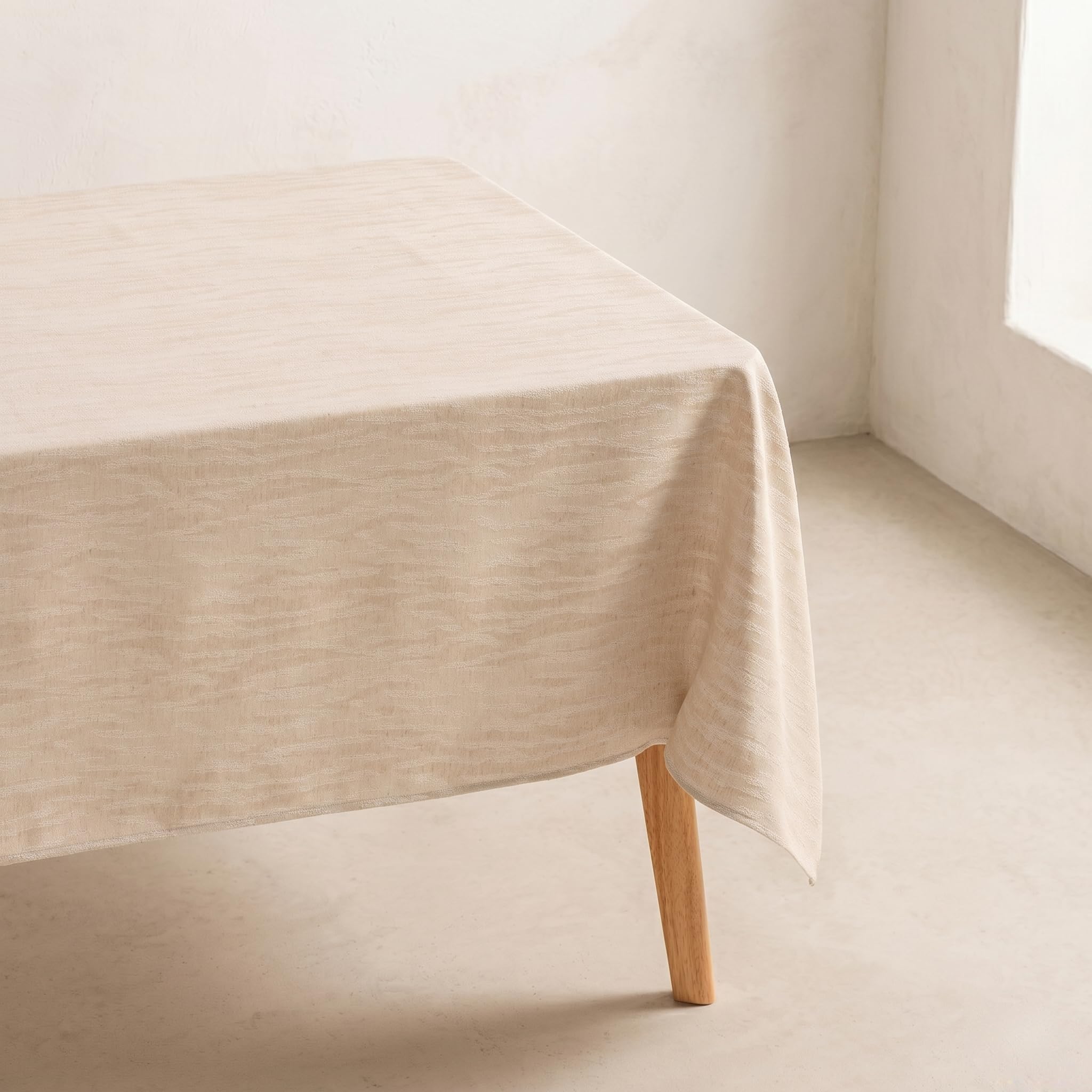GAMUSI Stain-Resistant Tablecloth Patterned Linen 200 x 140 cm