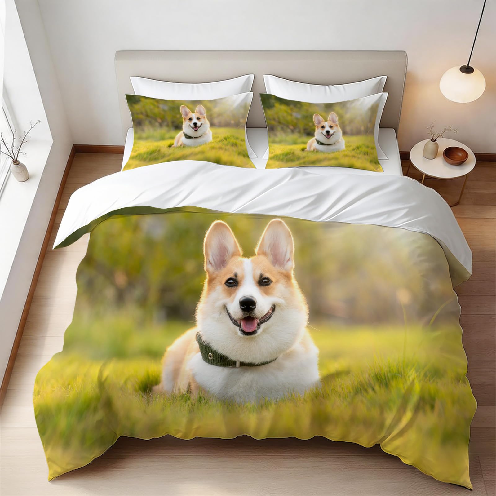 Housse de couette 140x200 Corgi pour chambre d'enfant passionné