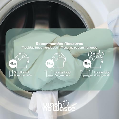 Miniatura 2 de Wash No Waste - PACK 3. Laundry Detergent Strips (192 washes). Hypoallergenic and Biodegradable. Softening Effect. Powerful Cleaning. Vegan and