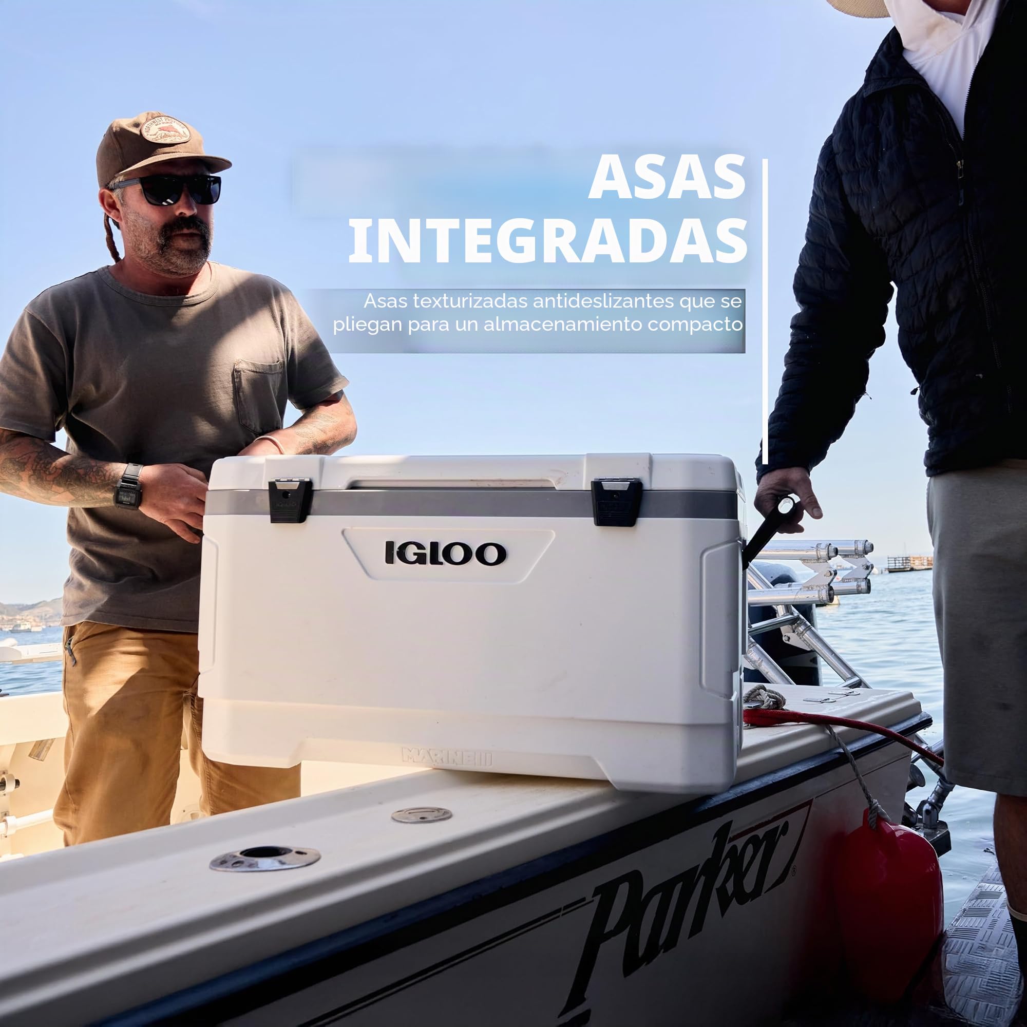 Igloo – 44683 Marine Ultra 54 Cooler, 78-Can, Color Blanco