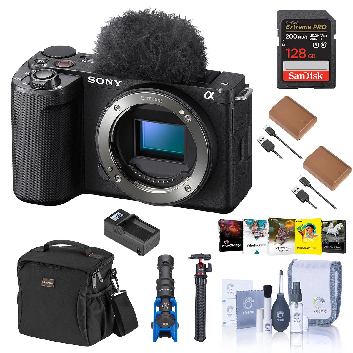 Amazon.com : Sony Alpha ZV-E10 II Mirrorless Camera, Black, Bundle