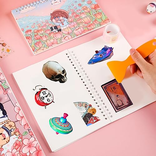 Miniatura 3 de MUDOR Reusable Sticker Collecting Book Album (Yellow-1)