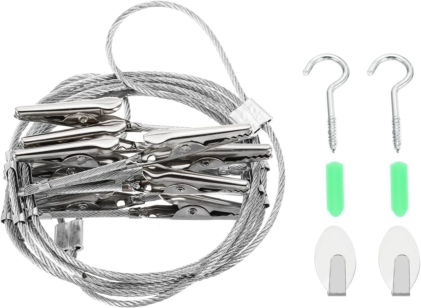 PATIKIL 5.3 Ft Steel Wall Hanging Photo Display Cable Wire