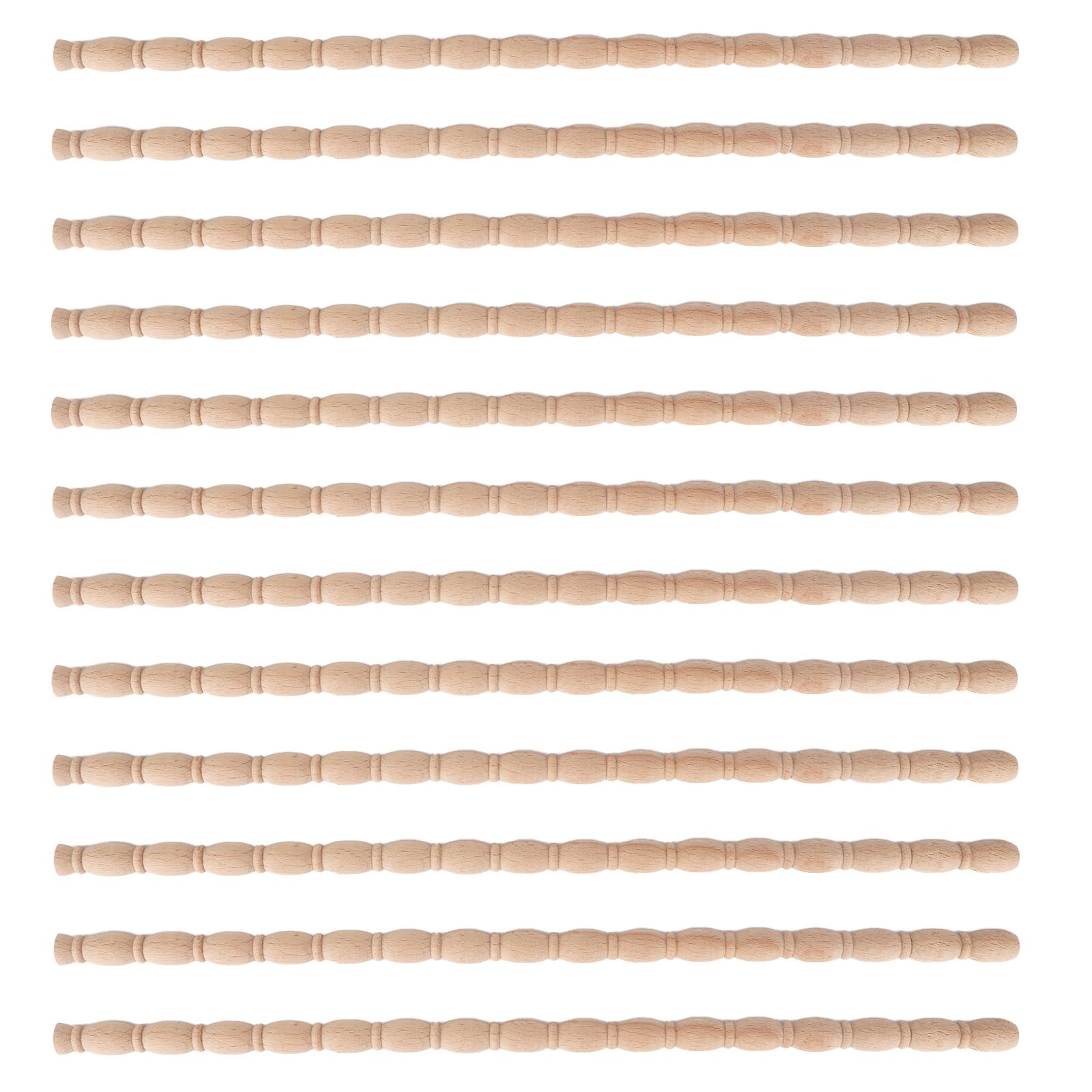 12pcs Unfinished Wood Trim
