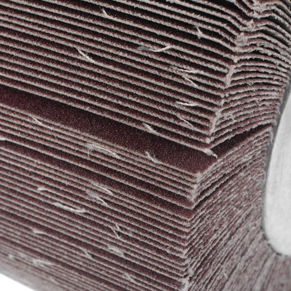 2 sztuki ściernych ściernic listkowych o średnicy 120 mm do polerowania i szlifowania – do stali nierdzewnej, aluminium, drewna i metalu(320grit)