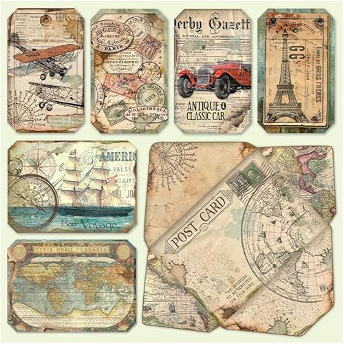 Miniatura 8 de Stamperia Papel para álbumes de recortes, multicolor, paquete de 10 unidades