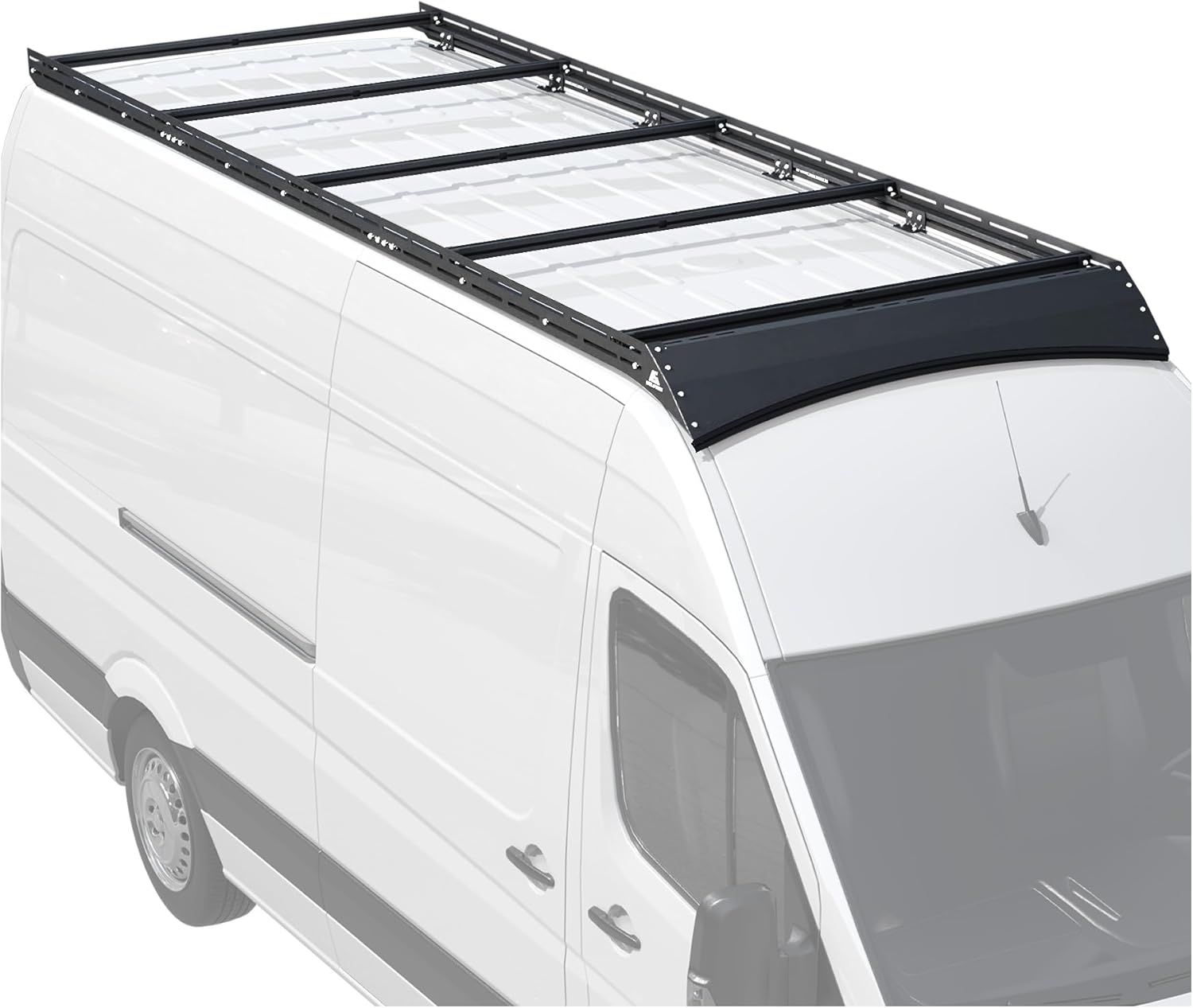 MELIPRON Van Roof Rack Fit for 2007-2026 Mercedes-Benz Sprinter 170" WB High Roof, Aluminum Camper Rack with Wind Fairing, T-Slot Crossbars for Solar Panels, Awnings, 300lb Dynamic/500lb Static