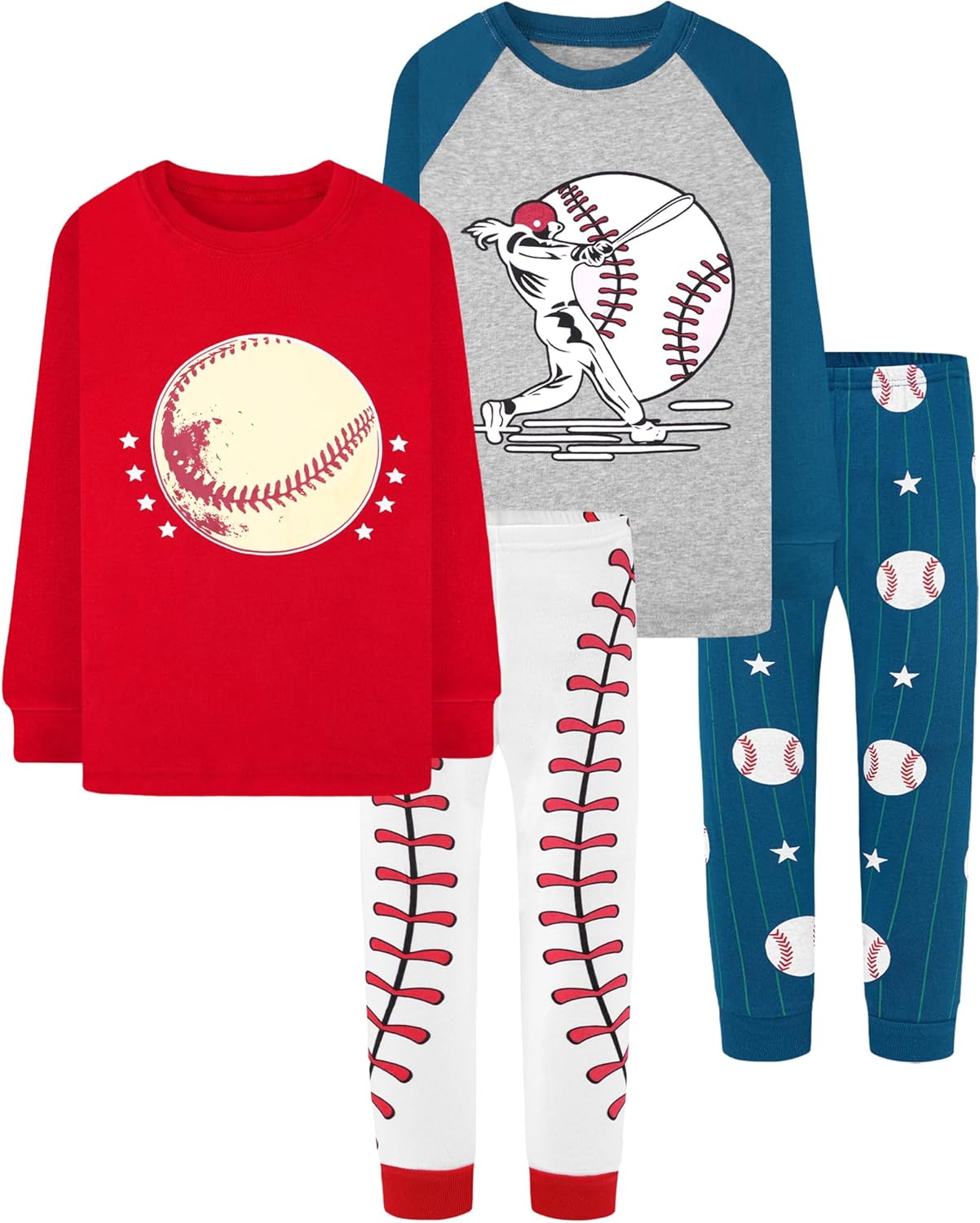 DAUGHTER QUEEN Boys 100% Cotton Long Sleeve Pajamas Size 18Months-12Years