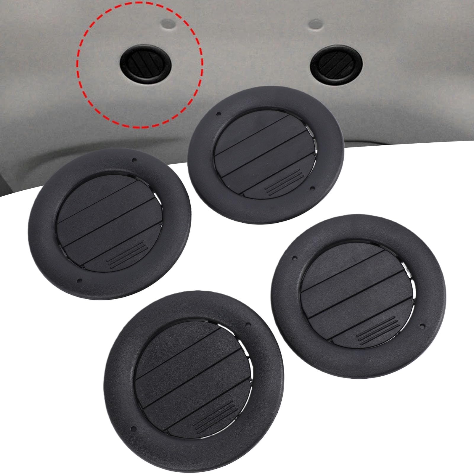 Ausla 4 Piezas BL1Z 19893 AA Techo Interior, OEM: 9C2Z 19893, AD Techo AC Calentador Ventilación Louvre Reemplazo para E-150 E-250 2009-2014