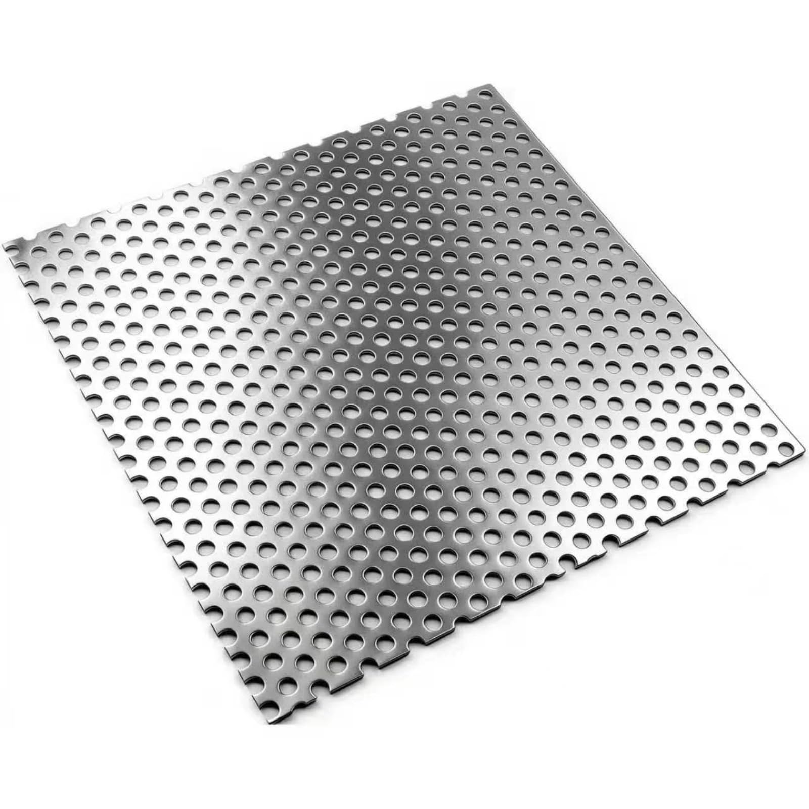 Square 304 Stainless Steel Drain Cover 5mm Hole Outdoor Indoor Shower Drain Cover, Bathroom Kitchen Sink Strainer, Garden Leaf Guard, Sewer Drainage Strainers for Patio Pool