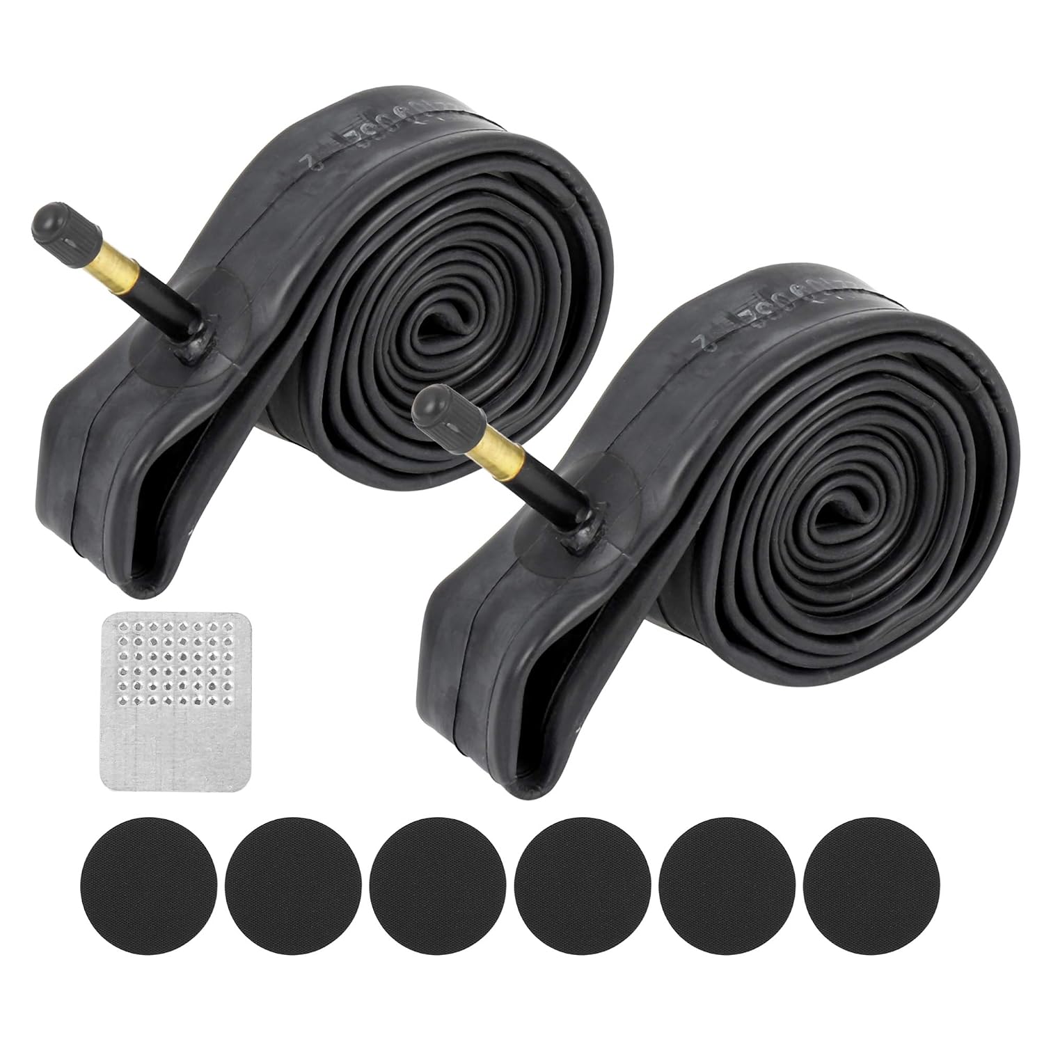 X AUTOHAUX 2 sztuki opon rowerowych, dętki wewnętrzne, dętki gumowe 24 x 1 3/8 amerykańskie wentyle do dętek do opon MTB 24 cale
