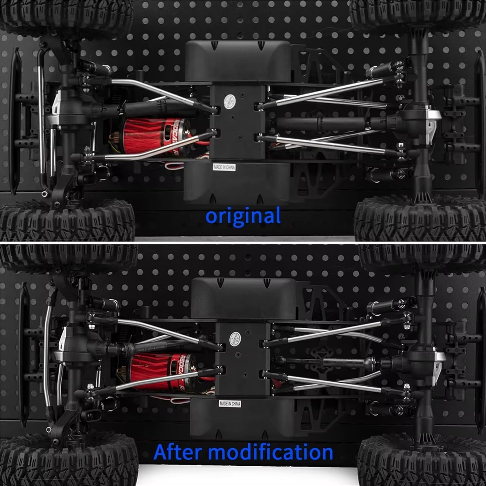 Biella Tirante RC Compatibile Con Redcat Per Ascent 1/10 RC Crawler Car Parts Collegamenti Di Sospensione In Acciaio Collegamento A Barra Di Collegamento Con Estremità A Sfera