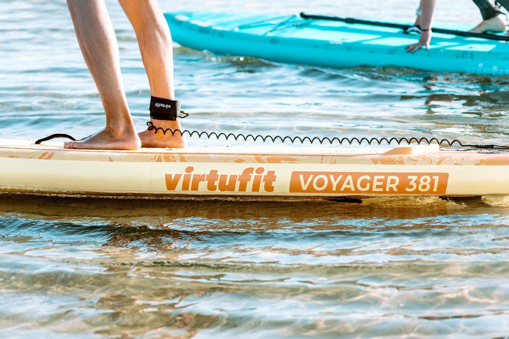 Planche SUP VirtuFit Voyager 381 – Gonflable, Double Couche, Orange, Avec Accessoires