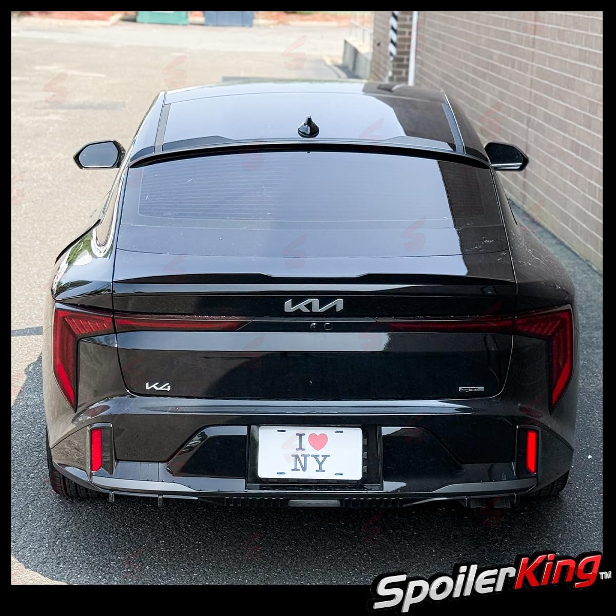 Duckbill Trunk Spoiler with Center Cut Compatible with Kia K4 2025-present SpoilerKing (284KC)