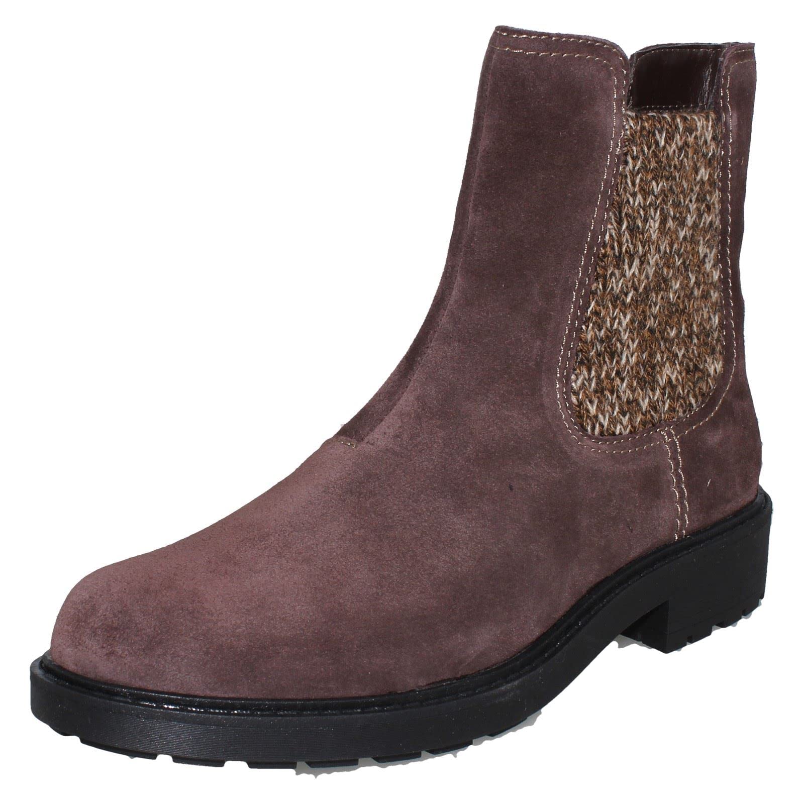 Clarks Women's Opal Sky Ankle Boots, Dark Brown Suede, 37 EU