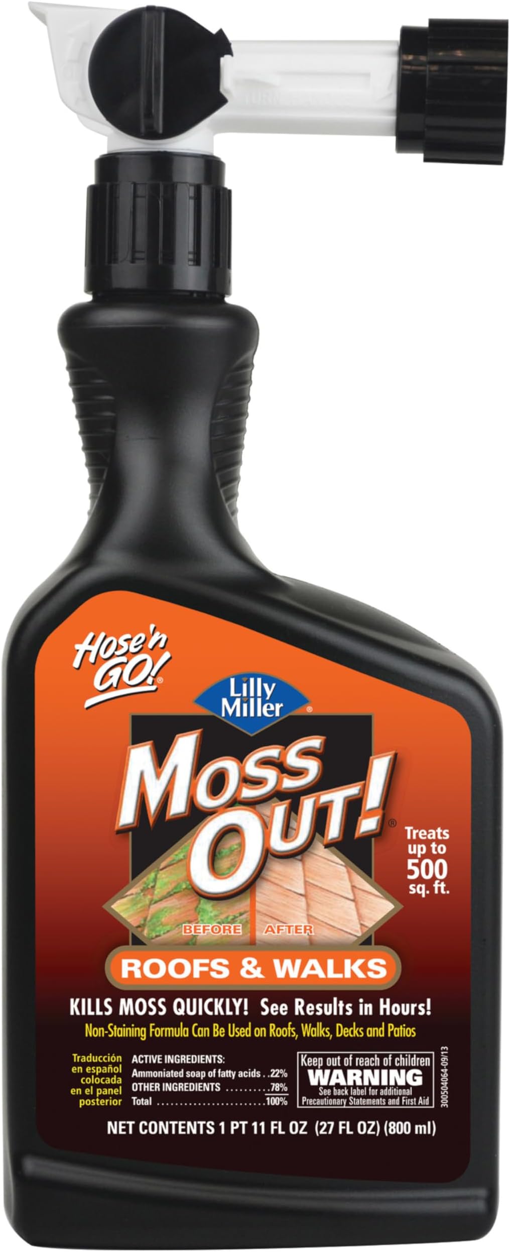 Lilly Miller Moss Out for Roofs and Walks Ready to Spray 27oz, Natural Organic