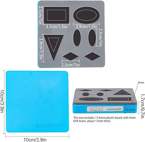 Miniatura 2 de SUPERDANT Die de corte de cuero, geometría pendiente, corte de madera, troquelado, plantilla de corte de cuero, troquelados para manualidades,