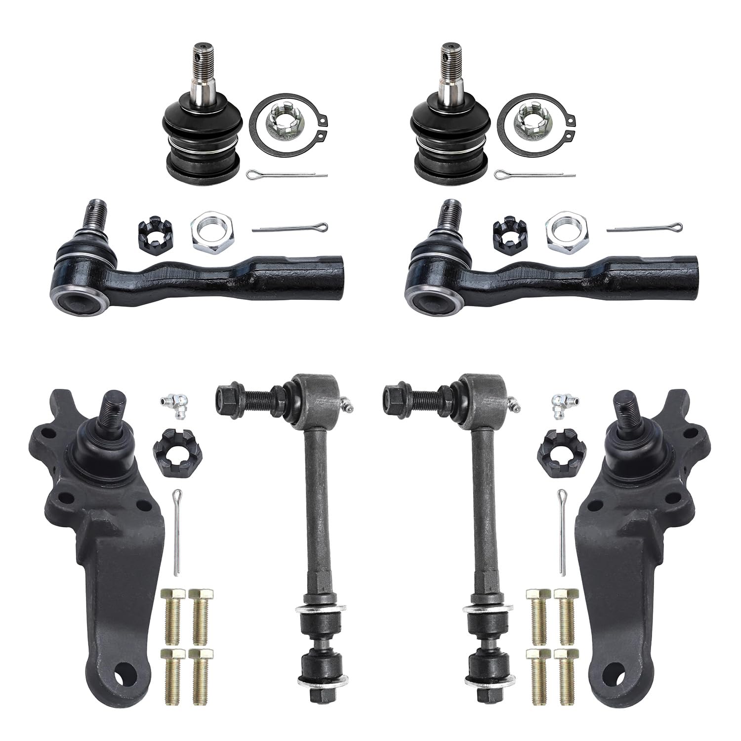 Amazon.com: Detroit Axle - 8pc Front Suspension Kit for 2000-2002