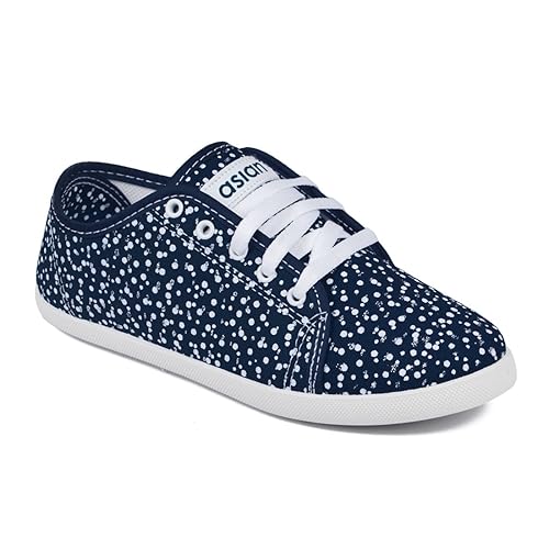 Buy Asian Shoes Women's Navy Blue Mesh