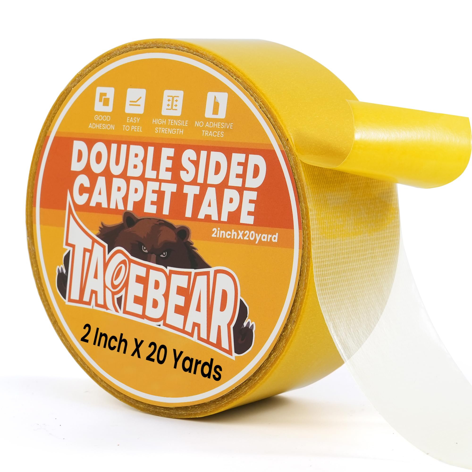 TAPEBEAR Heavy-Duty Double Side Carpet Tape 50mm x 18m
