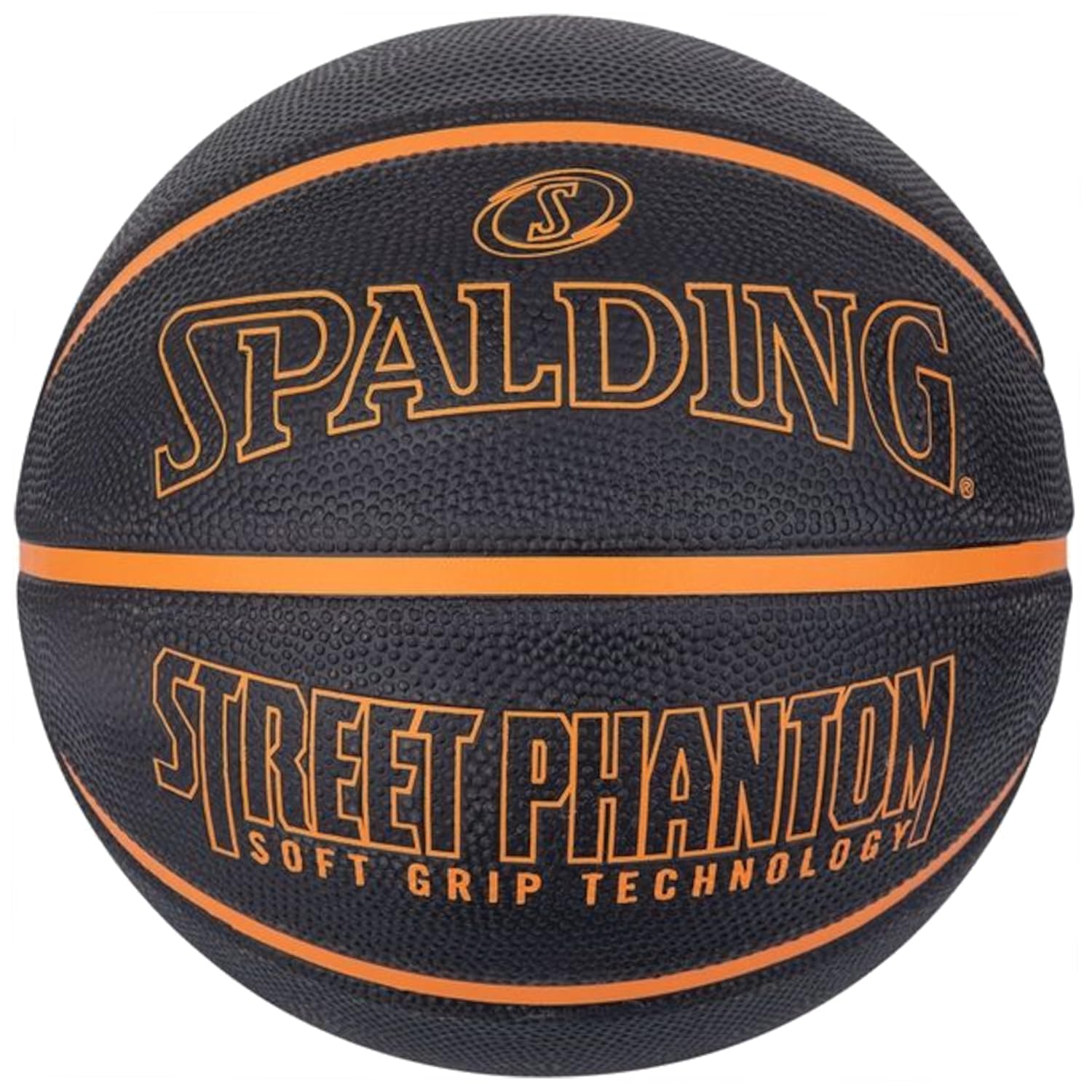 Ballon De Basket Spalding Phantom Ball - Noir - Taille Officielle Unisexe