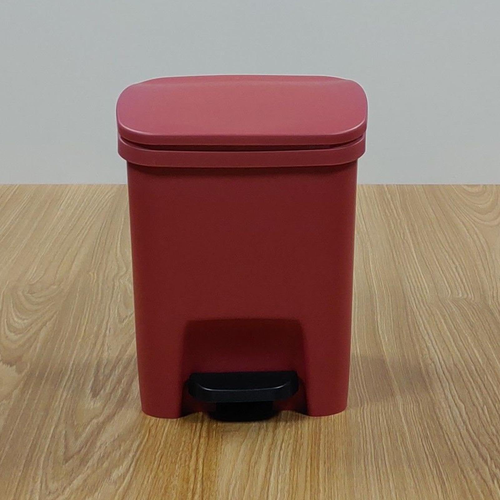 Bote de Basura Delgado, Bote de Basura con Escalón de Cocina Pedal, Tapa A