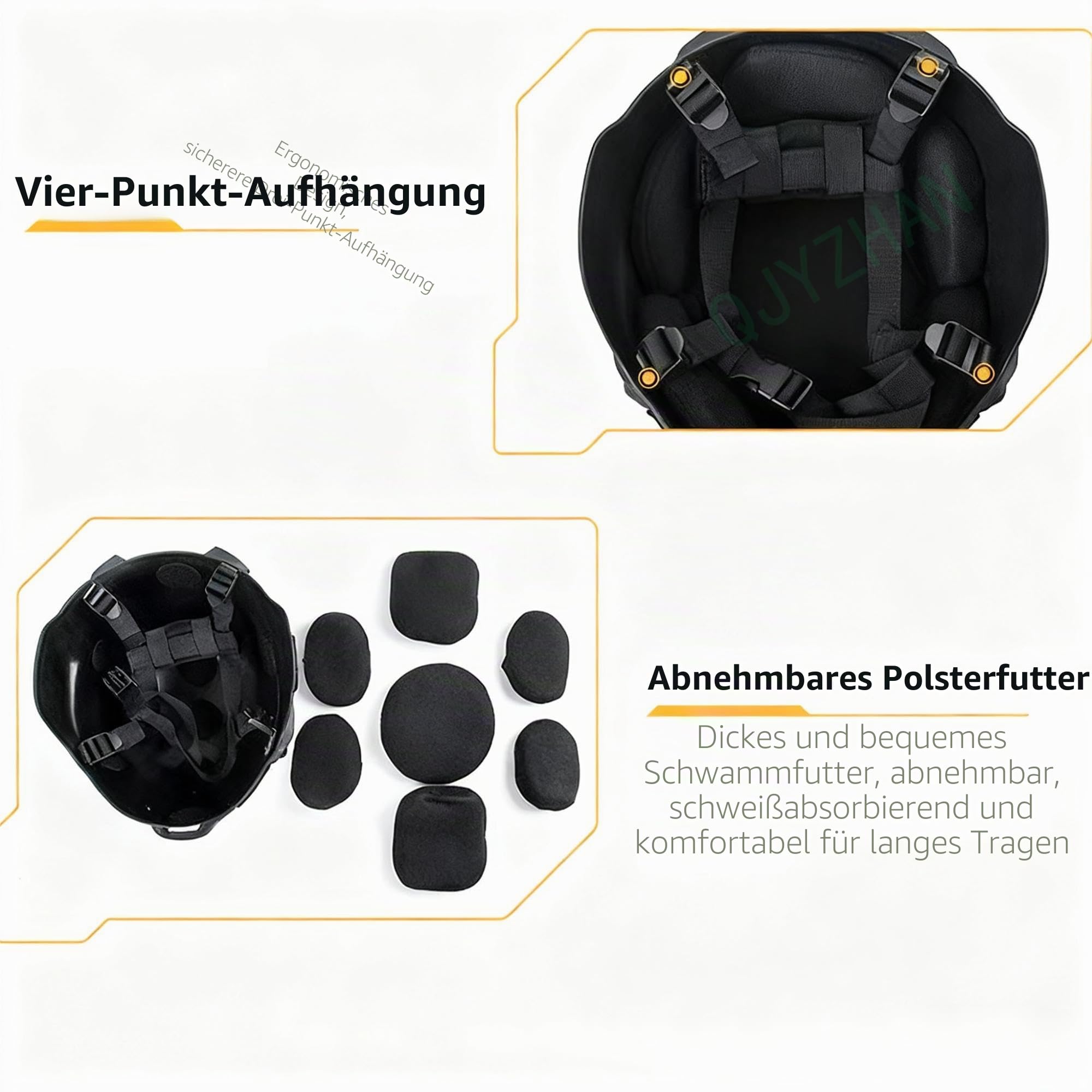 Airsoft Mich 2000 PJ Taktischer Helm mit NVG-Unterstützung und Seitenschienen, taktischer CS Combat Helm, Outdoor-Schutzausrüstung